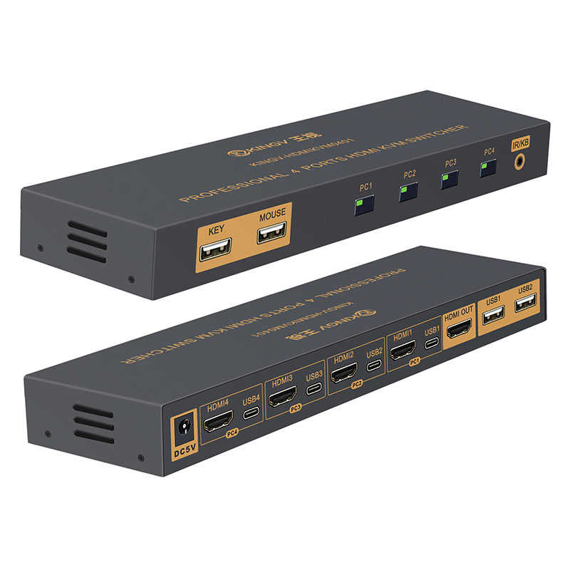 Kvm Switch Hdmi 4 In 1 Out