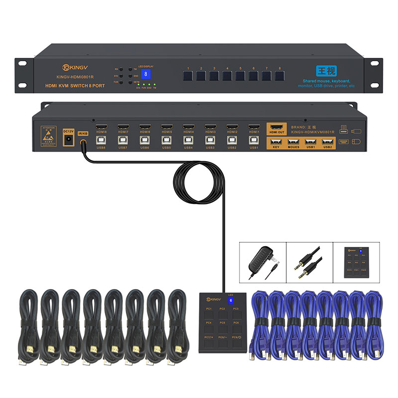 Kvm Switch Hdmi 8 In 1 Out